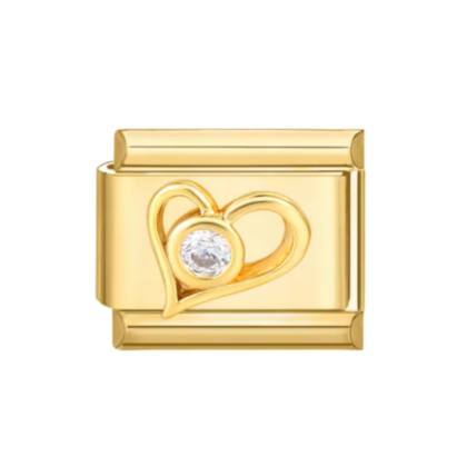 Heart with Stone Charm