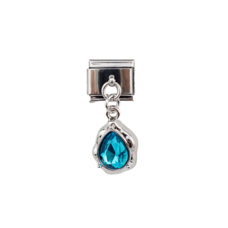 Dangling Blue Stone Charm